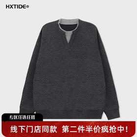 【新品上新】HX 冬季假两件圆领毛衫S107544220101