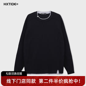 【新品上新】HX 冬季假两件圆领毛衫S107544118101