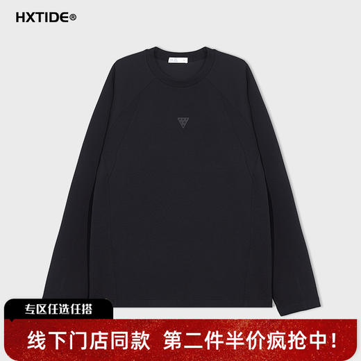 【新品上新】HX 春季圆领长袖T恤Y102610001101 商品图0