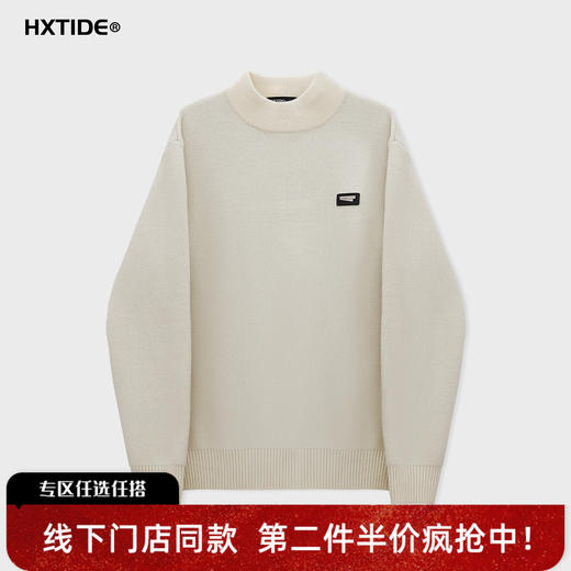【新品上新】HX 冬季中领毛衫S107544238101 商品图0