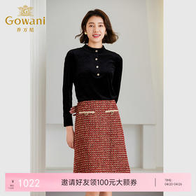 乔万尼冬季新款上衣三醋酸丝绒立领设计ET4C835