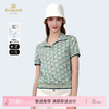 乔万尼新品夏季小燕领休闲真丝短袖上衣ED2C446 商品缩略图0