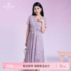 乔万尼新品夏日法式茶歇风碎花连衣裙ED2E506 商品缩略图0