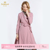 乔万尼春季外套减龄修身气质高腰系带薄风衣女中长款韩版EB3A265 商品缩略图0