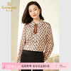 乔万尼新款春装高级感衬衫女减龄印花设计长袖款EF3C876 商品缩略图0