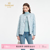 乔万尼新品轻盈感新中式缎面提花小香风短款羽绒服ED1T903 商品缩略图0