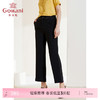 乔万尼休闲裤直筒显瘦百搭垂顺感黑色裤子EI2F847 商品缩略图0