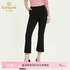乔万尼新款裤子微喇前开叉修身显瘦显高橡筋高弹休闲九分裤ES3F507 商品缩略图0