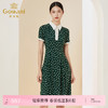 乔万尼夏季新款真丝连衣裙拼色舒适减龄通勤百搭EI2E868 商品缩略图0