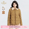 【鹅绒】羊羔毛翻领设计菱格绗缝宽松保暖鹅绒服ED4T870 商品缩略图0