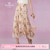 乔万尼桑蚕丝半身裙女新款夏a字半裙真丝法式蕾丝设计EM2D791 商品缩略图0