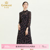 乔万尼早秋新款淑女气质款花边镂空高腰线显瘦伞裙印花连衣裙ES3E525 商品缩略图0
