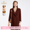 乔万尼设计感大翻领简约气质驼绒绵羊毛混纺中长款大衣ED4A731 商品缩略图0