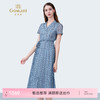 乔万尼新品法式收腰定制双G格纹衬衫连衣裙ED2E431 商品缩略图0