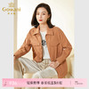 乔万尼新款春装风衣外套小个子女简约设计收腰短款EF3B829 商品缩略图0
