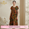乔万尼连衣裙新款夏季真丝桑蚕丝长裙宽松印花ES2E153 商品缩略图0