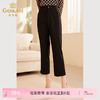 乔万尼秋新款哈伦裤简约显瘦黑色长裤ET3F618 商品缩略图0