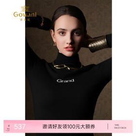 【山羊绒】【两色可选】乔万尼秋冬新品重磅山羊绒保暖亲肤高级感简约字母显瘦羊毛衫ES4M437