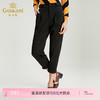 乔万尼黑色修身显瘦哈伦裤时尚简约直筒长裤休闲裤冬EN4F850 商品缩略图0