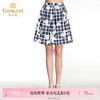 乔万尼夏季简约格子花朵半身裙EB2D822 商品缩略图0