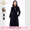 【羊驼毛】乔万尼羊毛大衣女秋冬新款气质中长款高级感黑色EF4A218 商品缩略图0