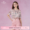 乔万尼真丝衬衫女夏新款中袖桑蚕丝上衣EF2C396 商品缩略图0