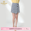 乔万尼不规则格子半身裙韩版a字时尚简约高腰女夏短裙EN2D613 商品缩略图0
