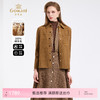 【100%绵羊毛】乔万尼干练气质单排扣拼接口袋毛呢大衣外套ED4B736 商品缩略图0