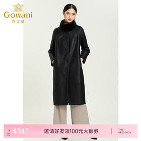 乔万尼派克服冬季新品水貂皮草气质显瘦大衣长款过膝外套女ES4P403