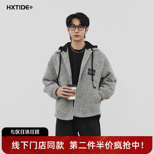【新品上新】HX 冬季带帽茄克衫C105540018101 商品图0