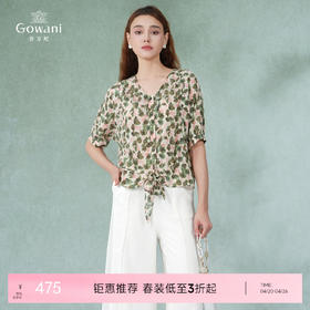 乔万尼真丝小衫桑蚕丝衬衫系带休闲宽松EI2C798