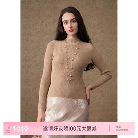 【两色可选】乔万尼针织衫上衣女新品羊毛打底衫半高领ET4M958