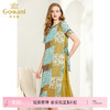 乔万尼夏洋气复古印花宽松气质真丝桑蚕丝连衣裙女中长款EN2E616 商品缩略图0