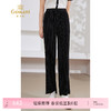 乔万尼新款直筒裤压褶显瘦通勤百搭长裤EM2F872 商品缩略图0