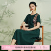 乔万尼真丝桑蚕丝连衣裙新款不规则拼接设计感EF2E402 商品缩略图0