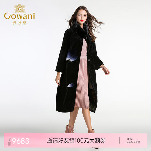 乔万尼冬季皮草外套两面穿水貂毛领EN4P155 商品图0