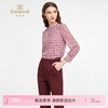 乔万尼春季新品浪漫柔美立领印花衬衫ED3C208 商品缩略图0