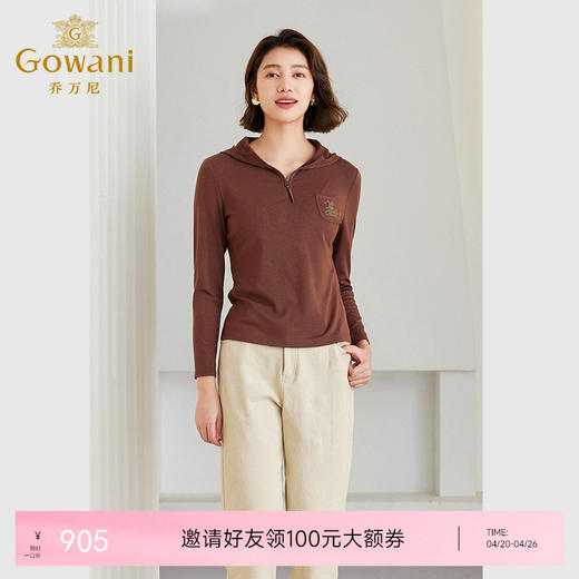 乔万尼冬季新款上衣连帽减龄设计ET4C820 商品图0