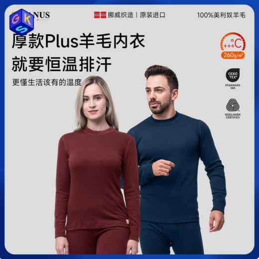 清仓【S-XL】挪威进口JANUS100%美利奴羊毛暖+款成人秋衣/秋裤 克重260g/㎡ 商品图0