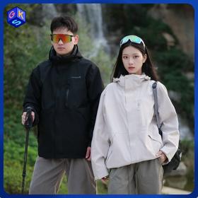 男女款三合一【真国标三合一可拆卸冲锋衣！硬核防风雨 高透湿】Leaveland枫叶 国标一级【三合一内胆可拆卸】冲锋衣【男女款】F658