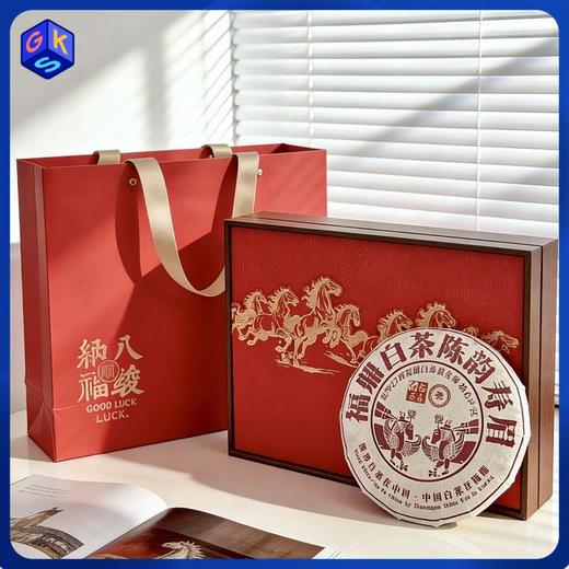强韵《马上有礼》福建老白茶 《马上莱财》金骏眉新年茶叶礼盒 商品图0
