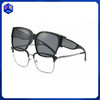 2件-10元【二合一：普通墨镜/叠戴近视镜套镜】【套镜两侧加镜片防止散射光 大框显脸小】ZERSER姿森超薄偏光太阳镜防眩光UV400阻隔紫外线580 商品缩略图0