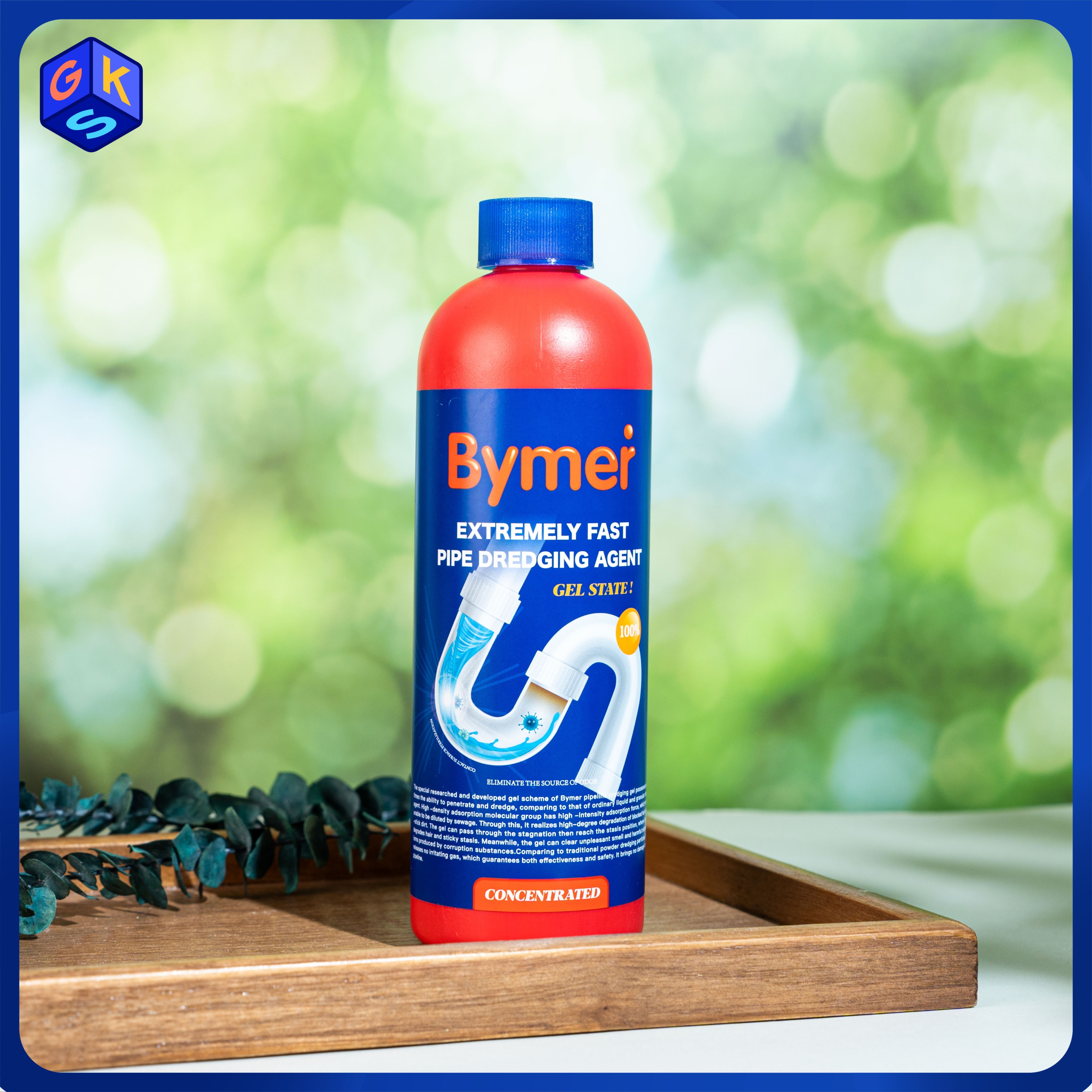 【管道疏通 赠开口器】拜默Bymer 管道速通除臭养护凝胶500g/瓶 减少蚊虫 分解异味 强劲降解疏通（海鸥妈妈集团品牌）