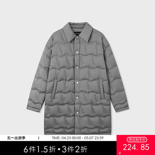 MODE COMMUTER | MC冬季休闲翻领中长羽绒服羽绒服男MCE1E11176D 商品图0