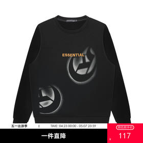 GXG男装【金色绣线】春季时尚简约图案圆领休闲男式长袖卫衣K&C