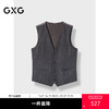 GXG男装   高支全毛条纹西装马甲男通勤  G24XF94005 商品缩略图0