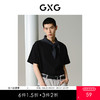 GXG男装  黑色宽松圆领短袖T恤 休闲舒适好搭夏季热卖T恤G24X442028 商品缩略图0