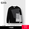 GXG男装 格纹撞色拼接毛衣休闲套头针织衫简约上衣 冬季热卖 商品缩略图0