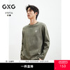 GXG男装 2025年春季热卖GXG英文印花图案潮流扎染圆领男士长袖T恤 商品缩略图0
