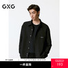 GXG男装 黑色肌理感撞色绣花长袖衬衫外套  秋季热卖G24X033021 商品缩略图0